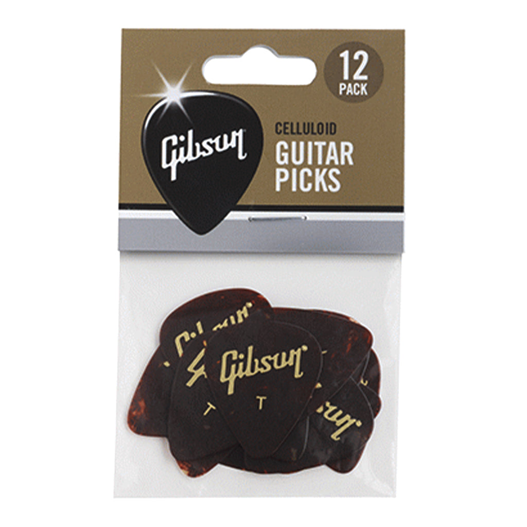 Gibson Tortoise Picks 12 Pack Thin