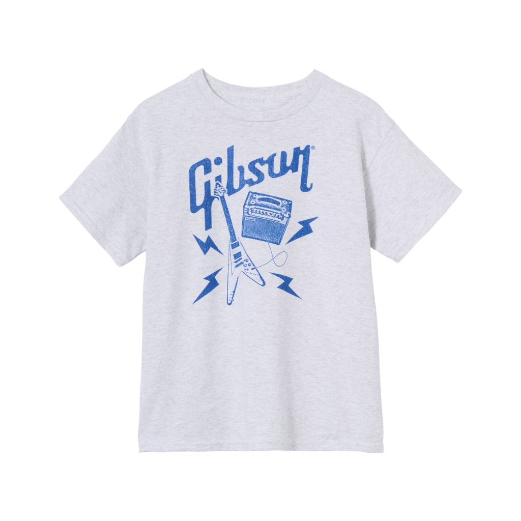 Gibson - Kid'S Flying V Tee - (Gray), Small