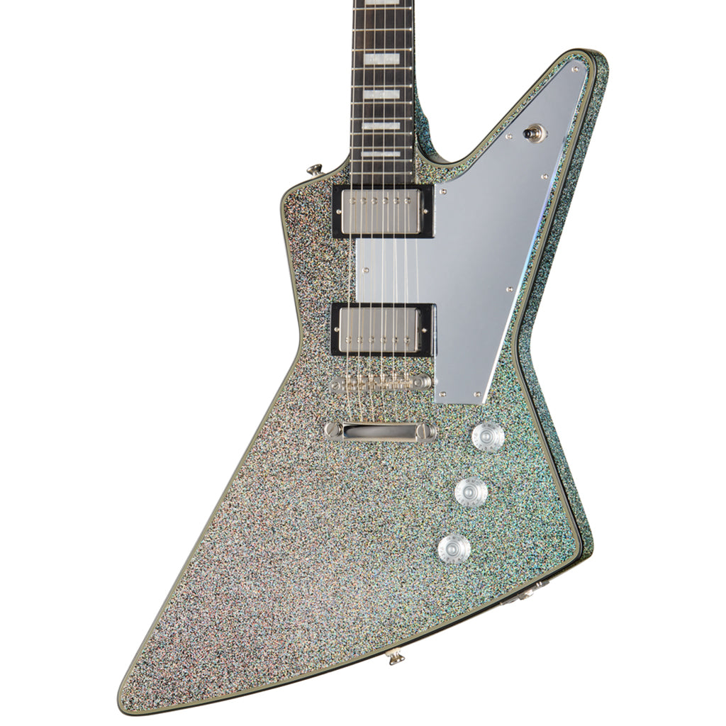 Epiphone Lzzy Hale Explorer Black Diamond Holograph Sparkle front zoom