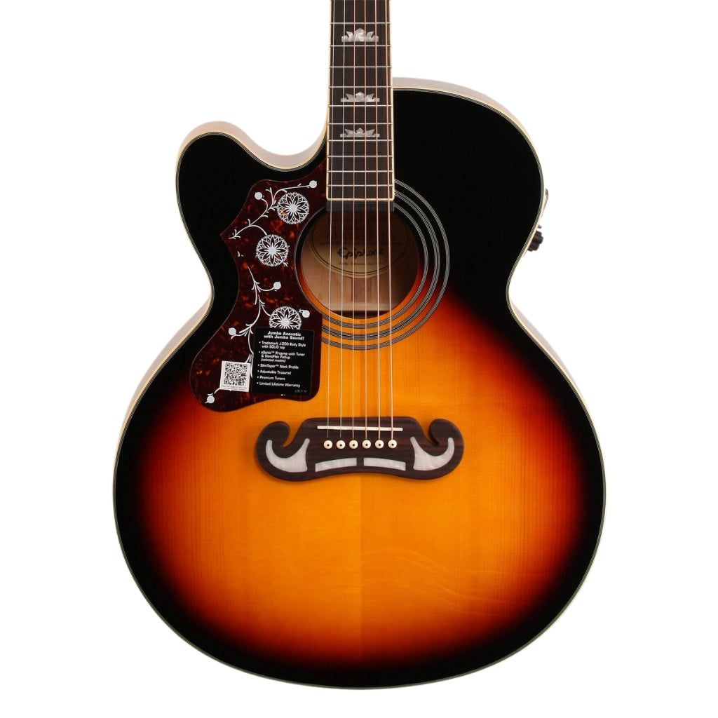 Epiphone - J200EC Studio Left Handed - Vintage Sunburst