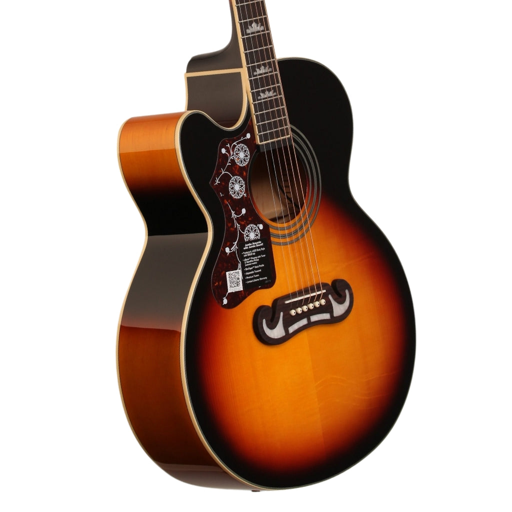 Epiphone - J200EC Studio Left Handed - Vintage Sunburst