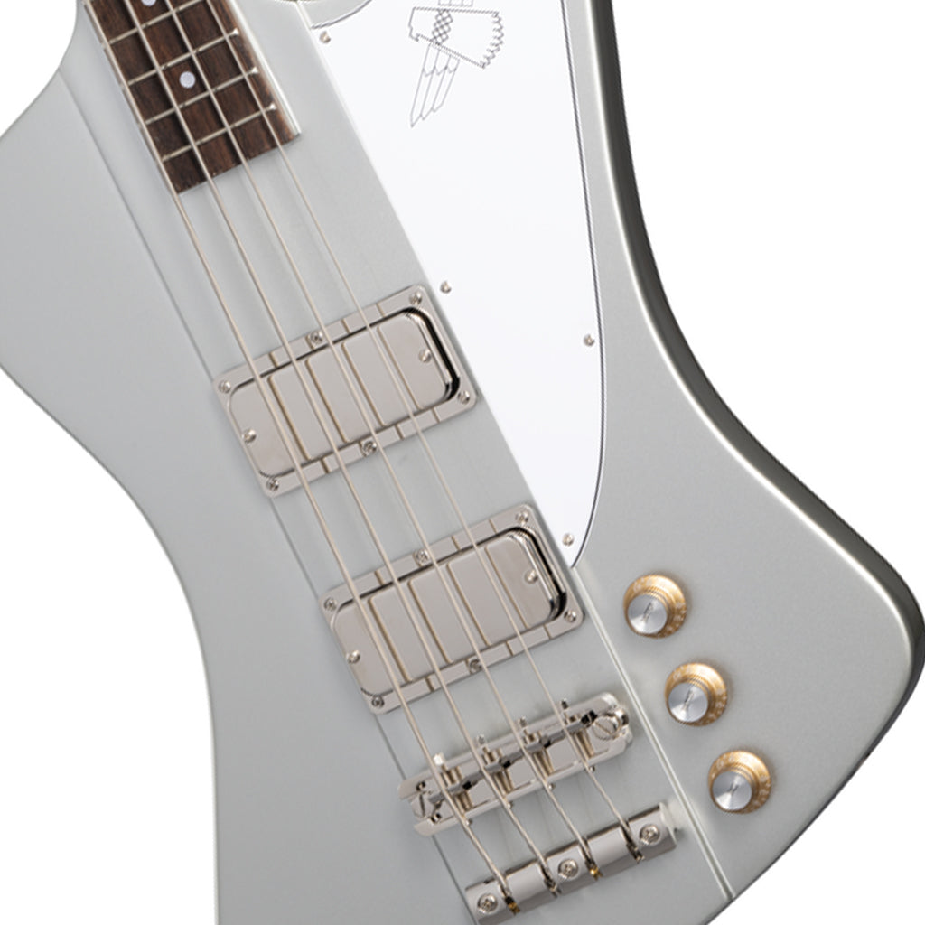 Epiphone Thunderbird 64 In Gig Bag Silver Mist