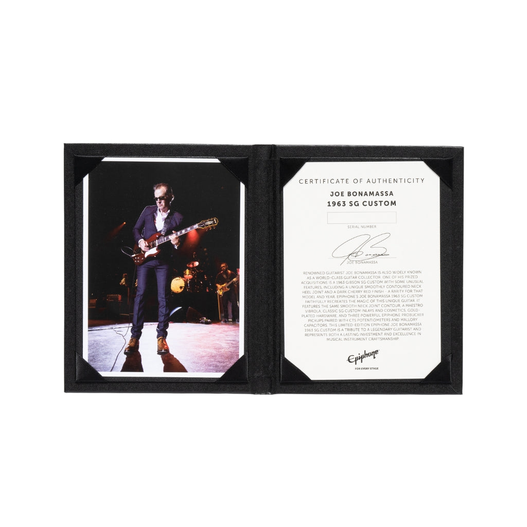 Epiphone - Joe Bonamassa 63 Custom SG - in Dark Wine Red