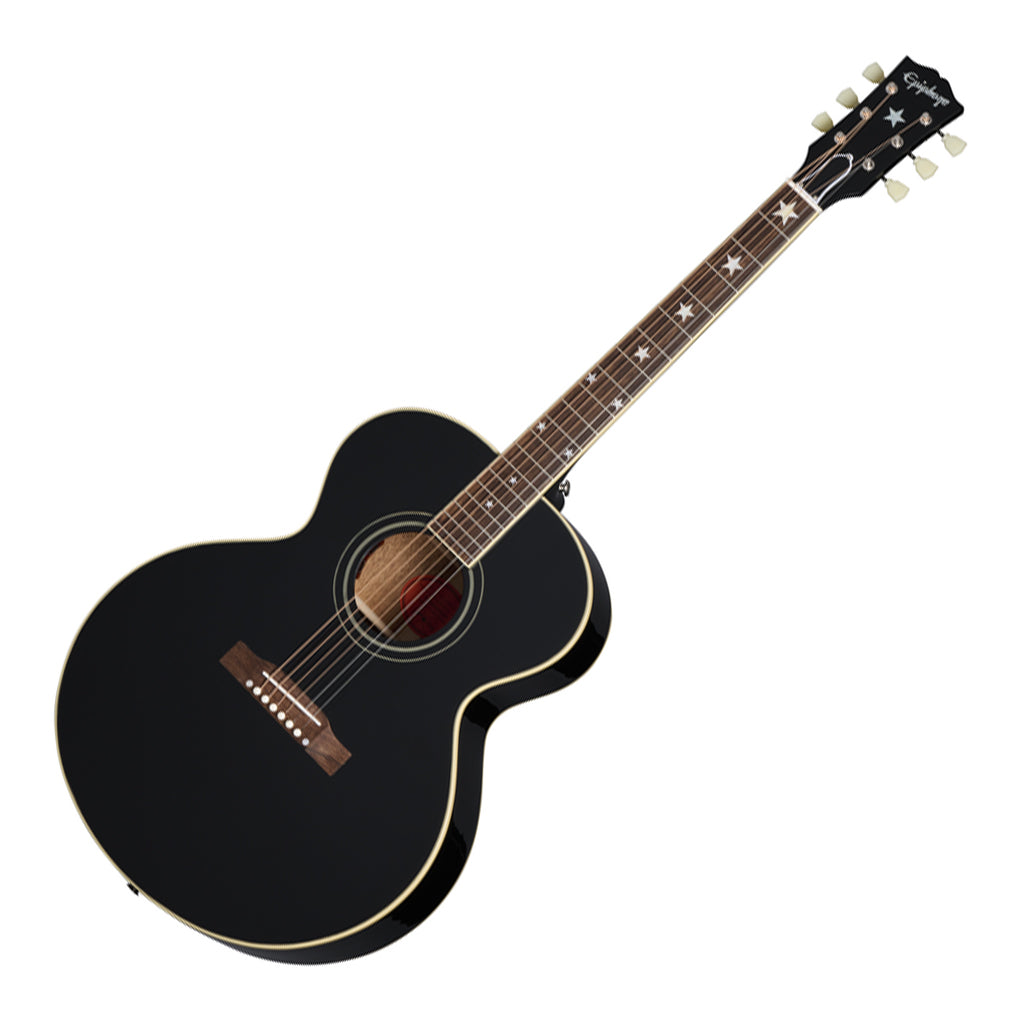 Epiphone J180 LS Ebony with Hardcase
