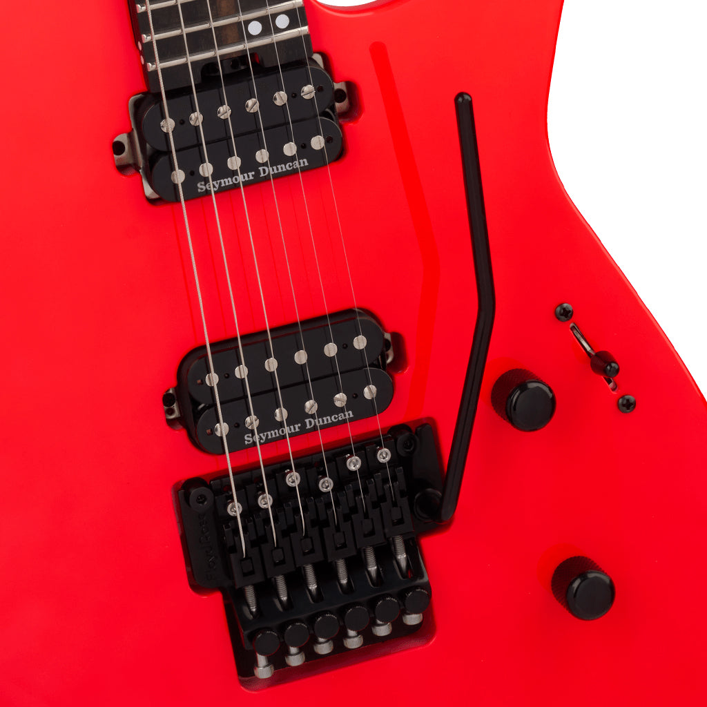 Jackson American Series Virtuoso Electric Guitar Rocket Red Streaked Ebony Fingerboard