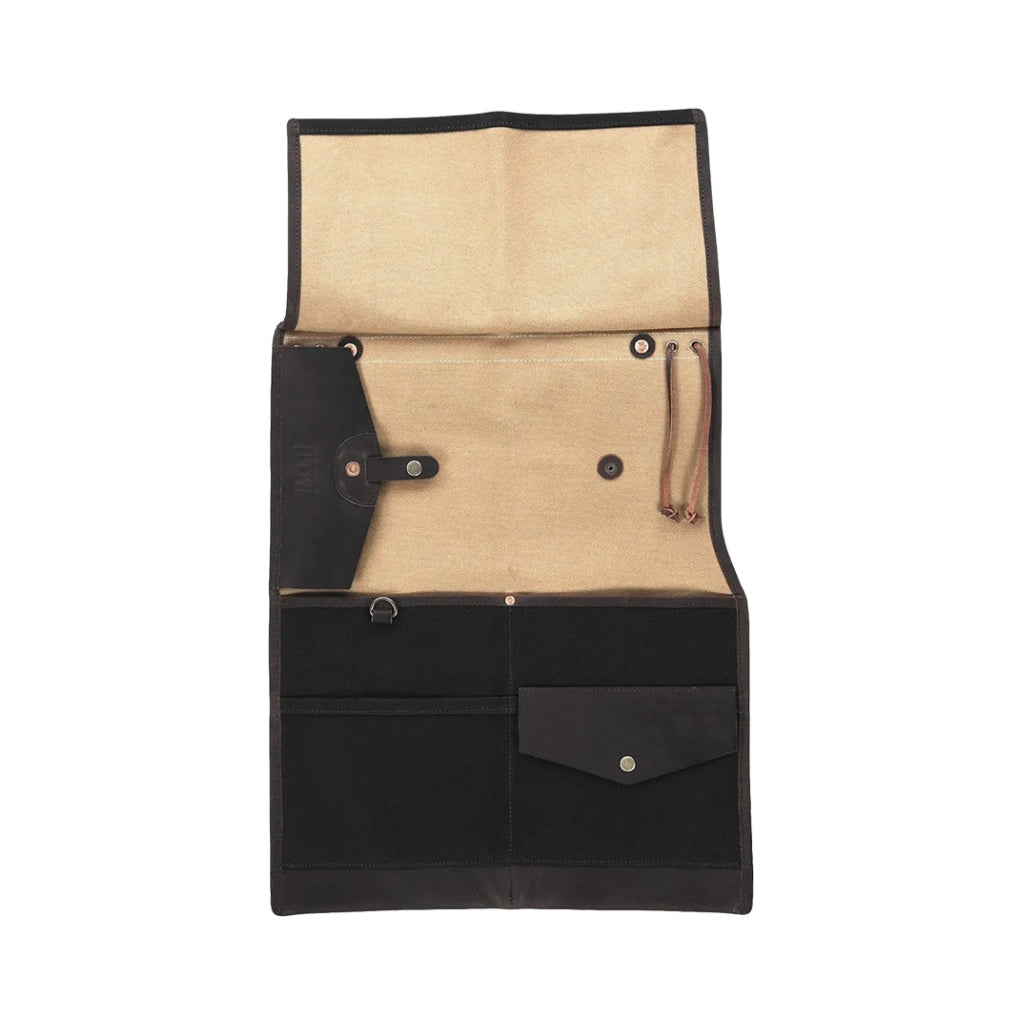 Tackle - Waxed Canvas Bi-Fold Stick Bag - Black