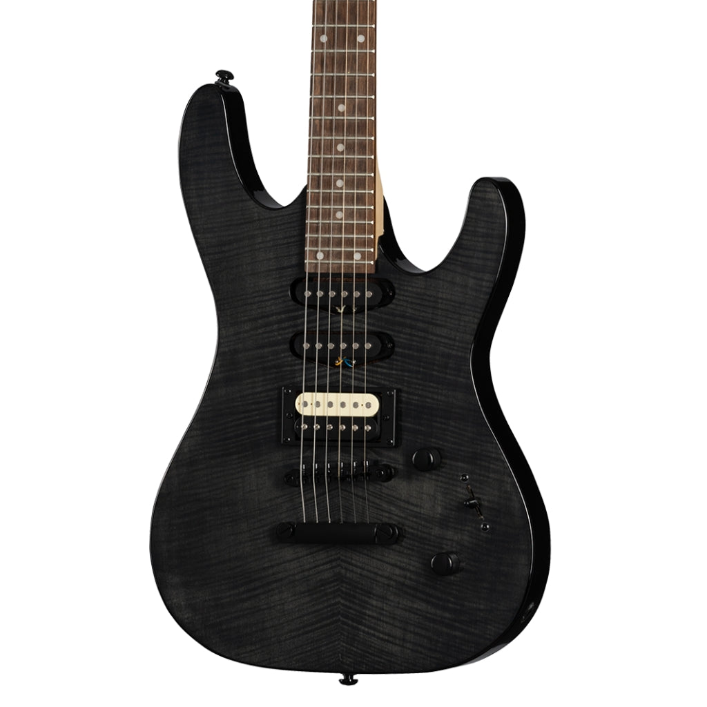 Kramer - Striker Figured Stoptail Electric Guitar - Transparent Black