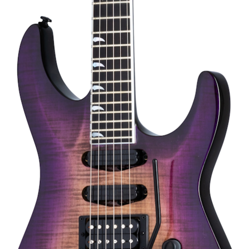 Kramer - SM-1 Figured Electric Guitar - Royal Purple Perimeter
