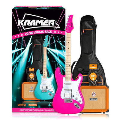 Kramer Focus VT211S Hot Pink with Orange Crush Bundle
