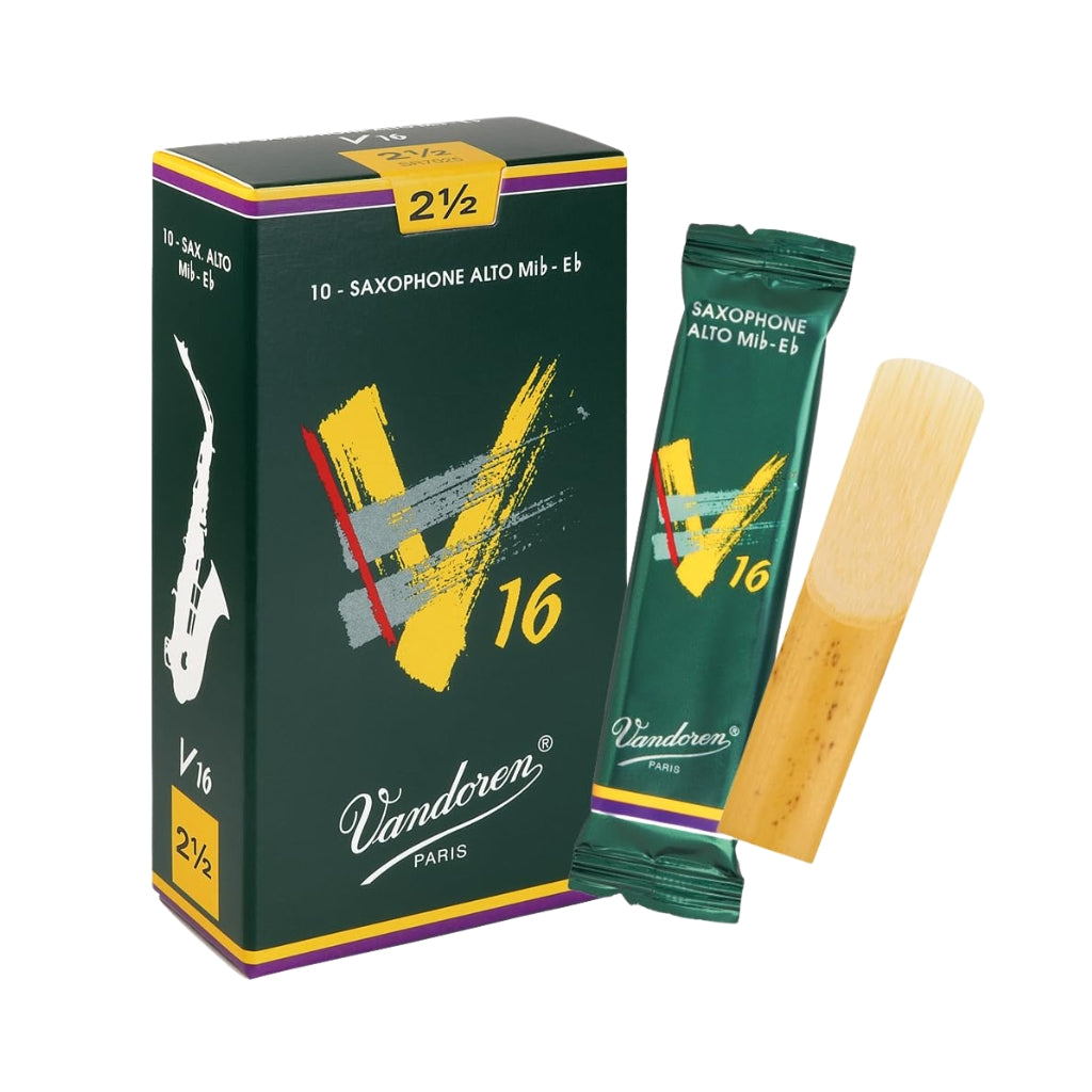 Vandoren Alto Sax V16 Grade 2.5 Reeds - Box of 10