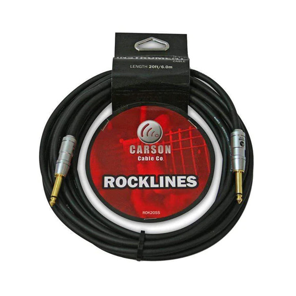 Carson Rocklines 20ft Instrument Cable