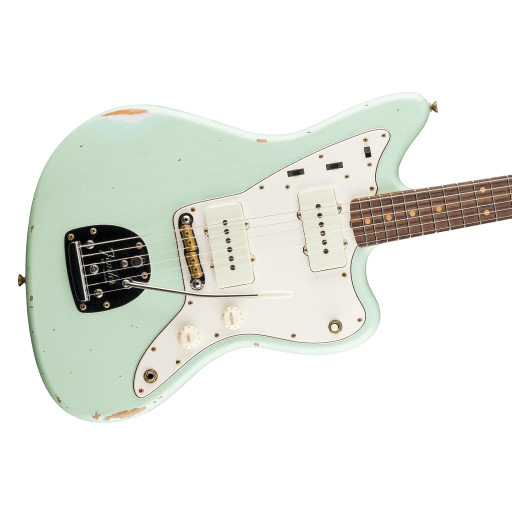 Fender Custom Shop - 1963 Jazzmaster Relic - Aged Surf Green,  Rosewood Fingerboard
