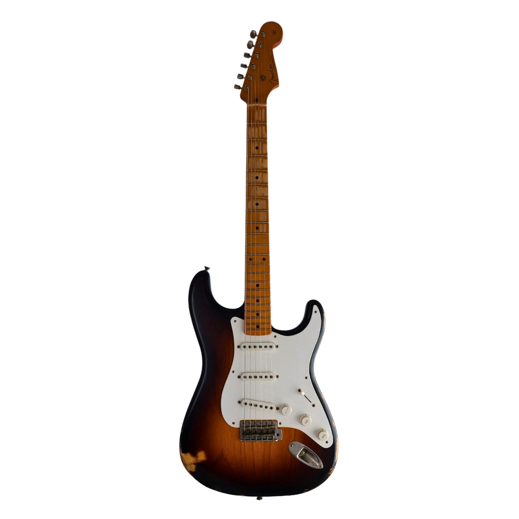 Fender Custom Shop - David Brown Masterbuilt Limited Edition 1954 Stratocaster Relic Electric Guitar - Wide-Fade 2-Color Sunburst