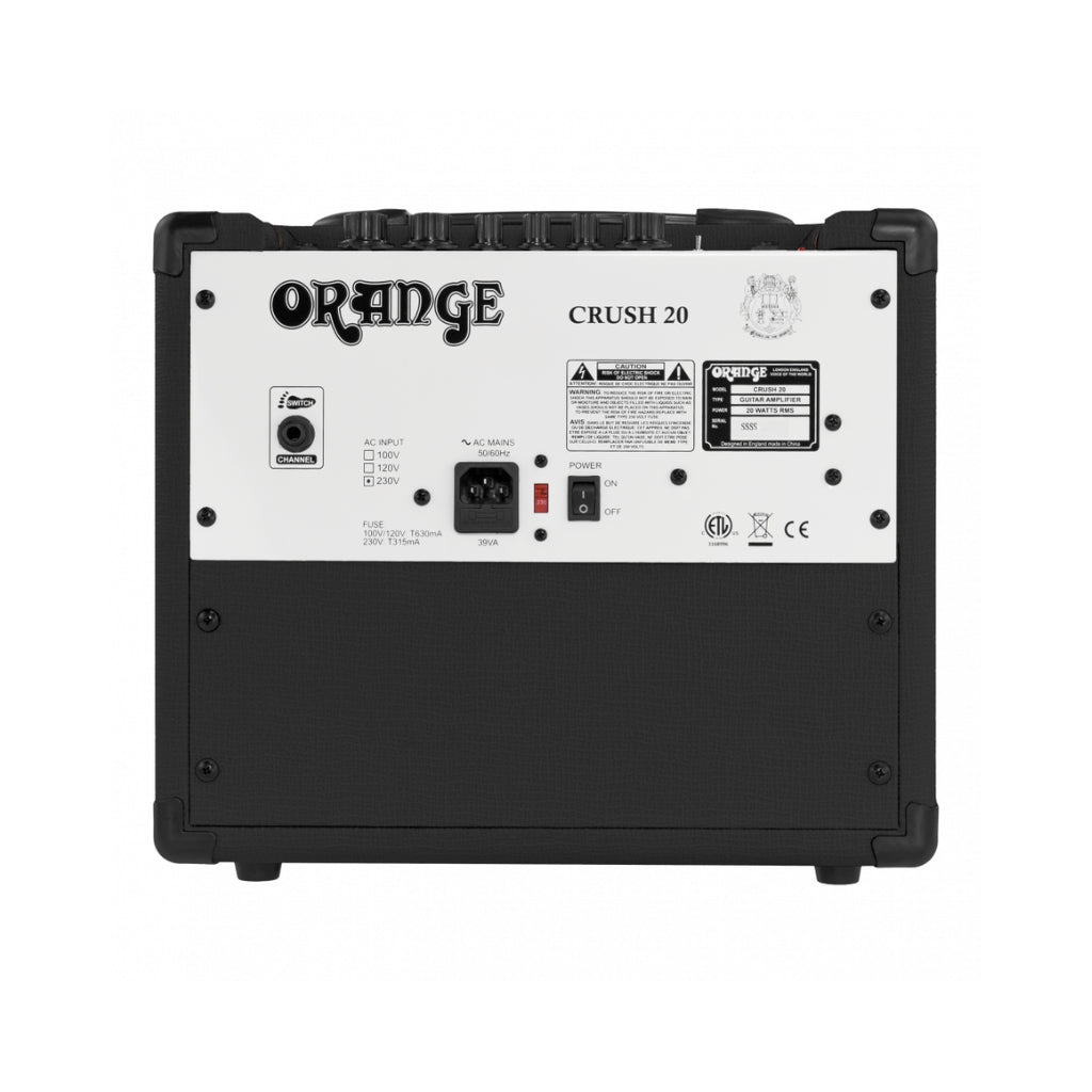 Orange - Crush 20 1 x 8-inch 20-watt Combo Amp - Black