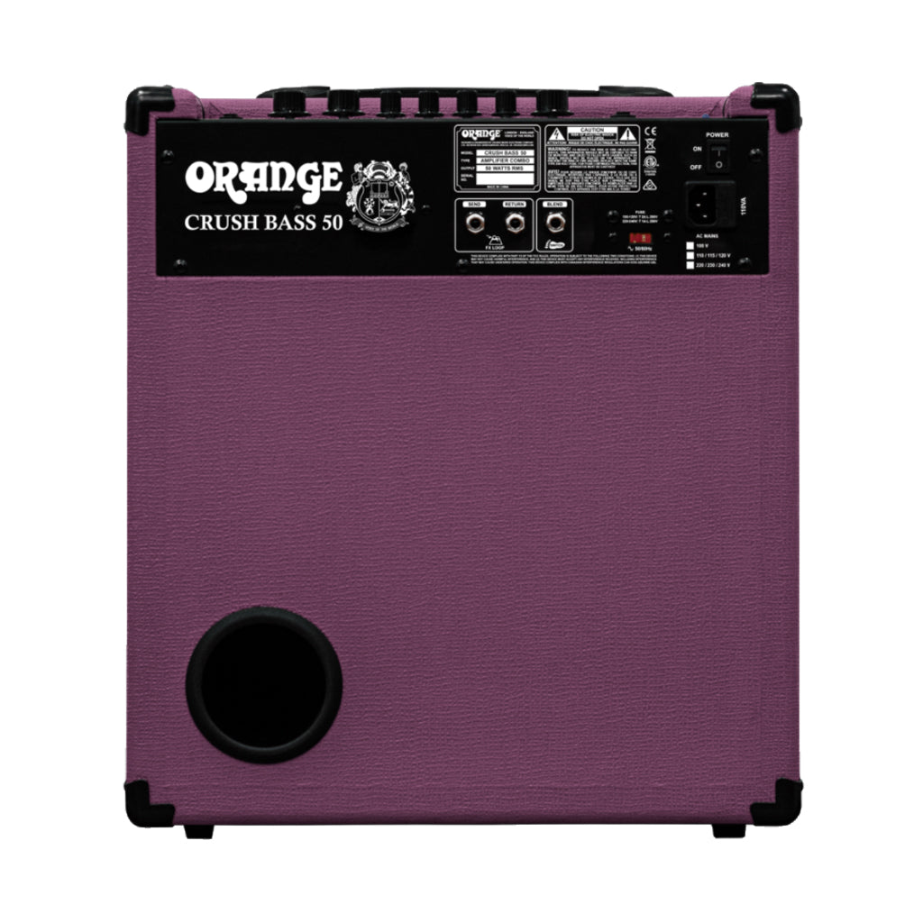 Orange Crush Bass 50 Glenn Hughes L.E Purple