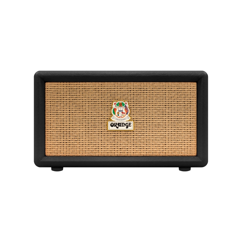 Orange - Box Portable Bluetooth Speaker - Black