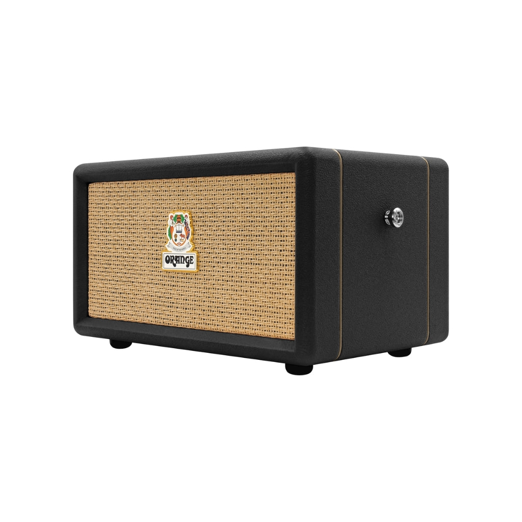 Orange - Box Portable Bluetooth Speaker - Black