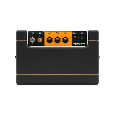 Orange - Box Portable Bluetooth Speaker - Black