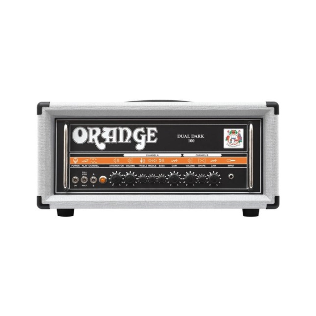 Orange - Dual Dark 100 Limited Edition Amp Head - White