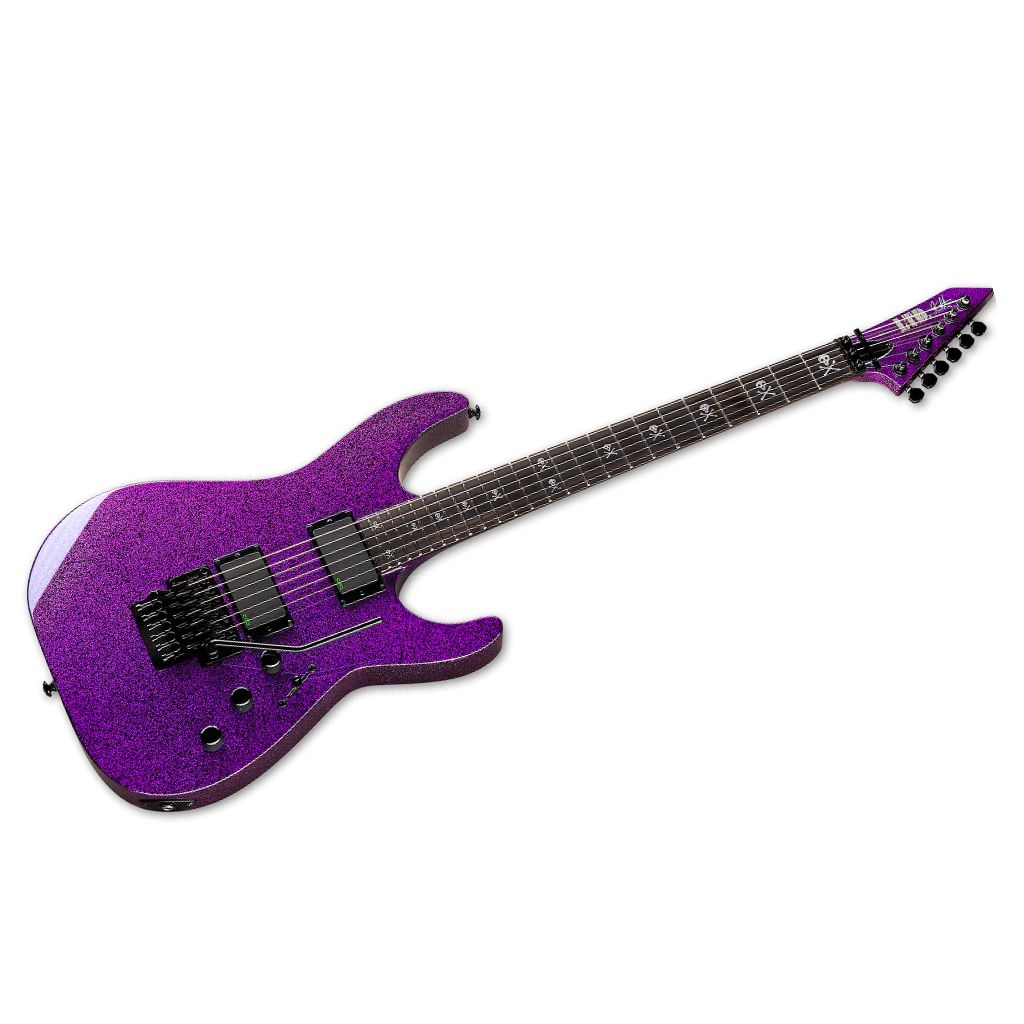ESP LTD KH-602 Kirk Hammett Signature Electric Guitar - Purple Sparkle - LKH-602PSP