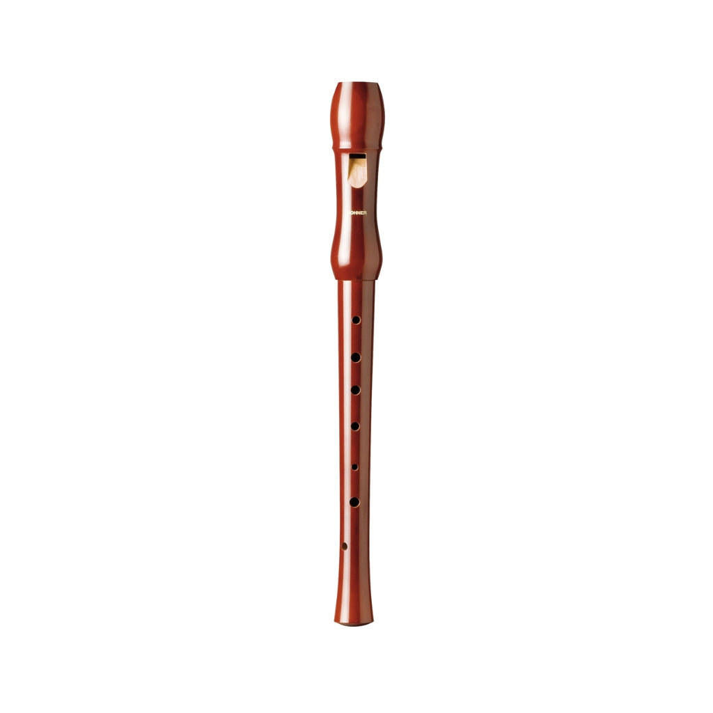 Hohner Musica Pearwood Lacquer 2 Part German Recorder - C Soprano