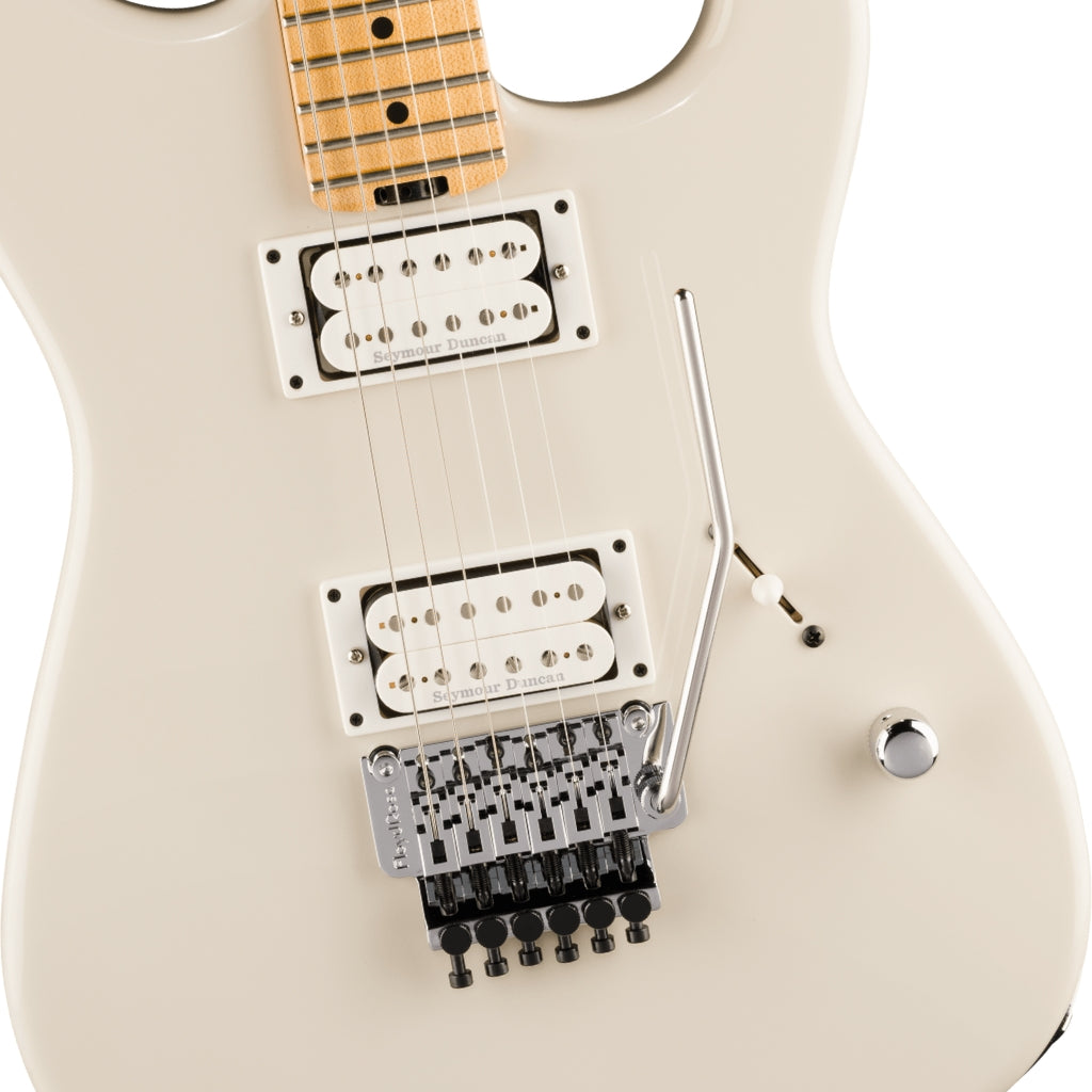 Charvel - American Neo-Classic San Dimas SD1 HH FR Electric Guitar - Ivory Blitz, Maple Fingerboard
