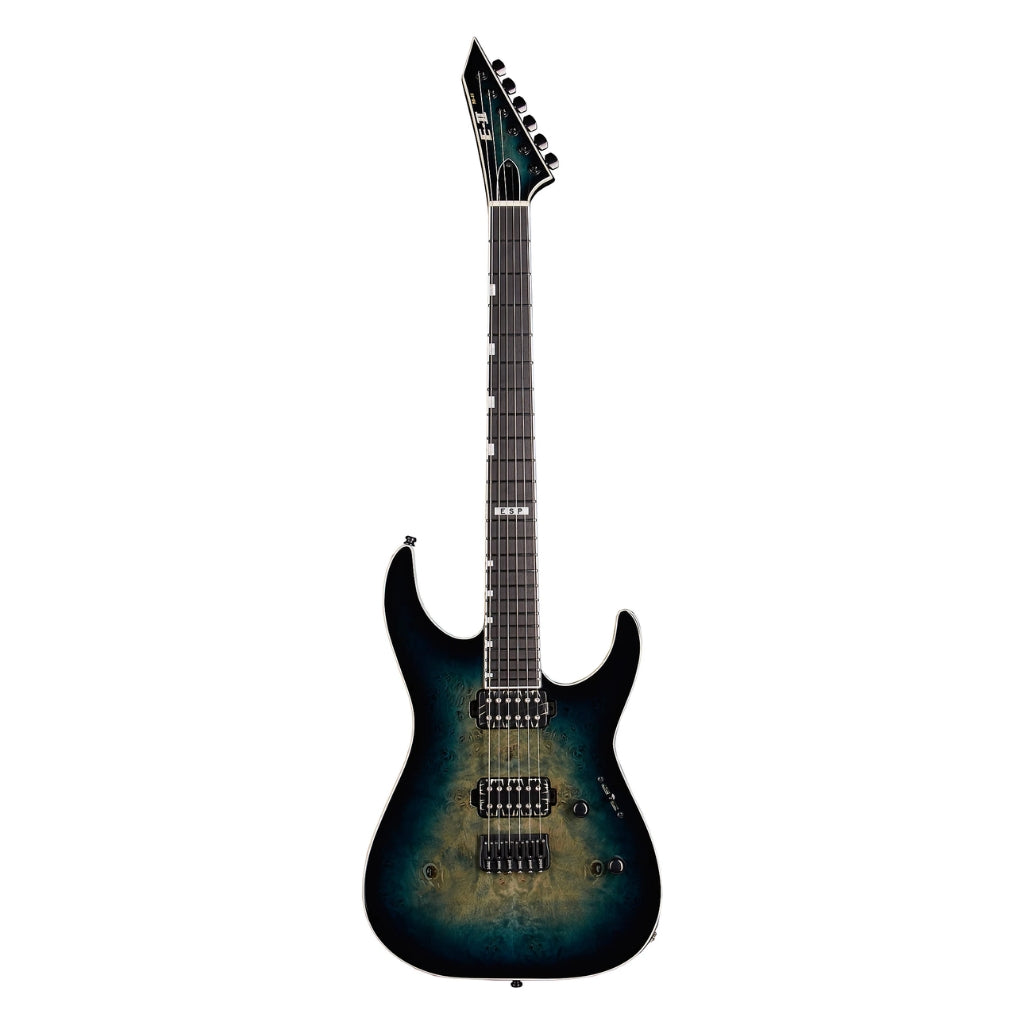 ESP - E-II M-II HT Electric Guitar - Mercury Blue Burst