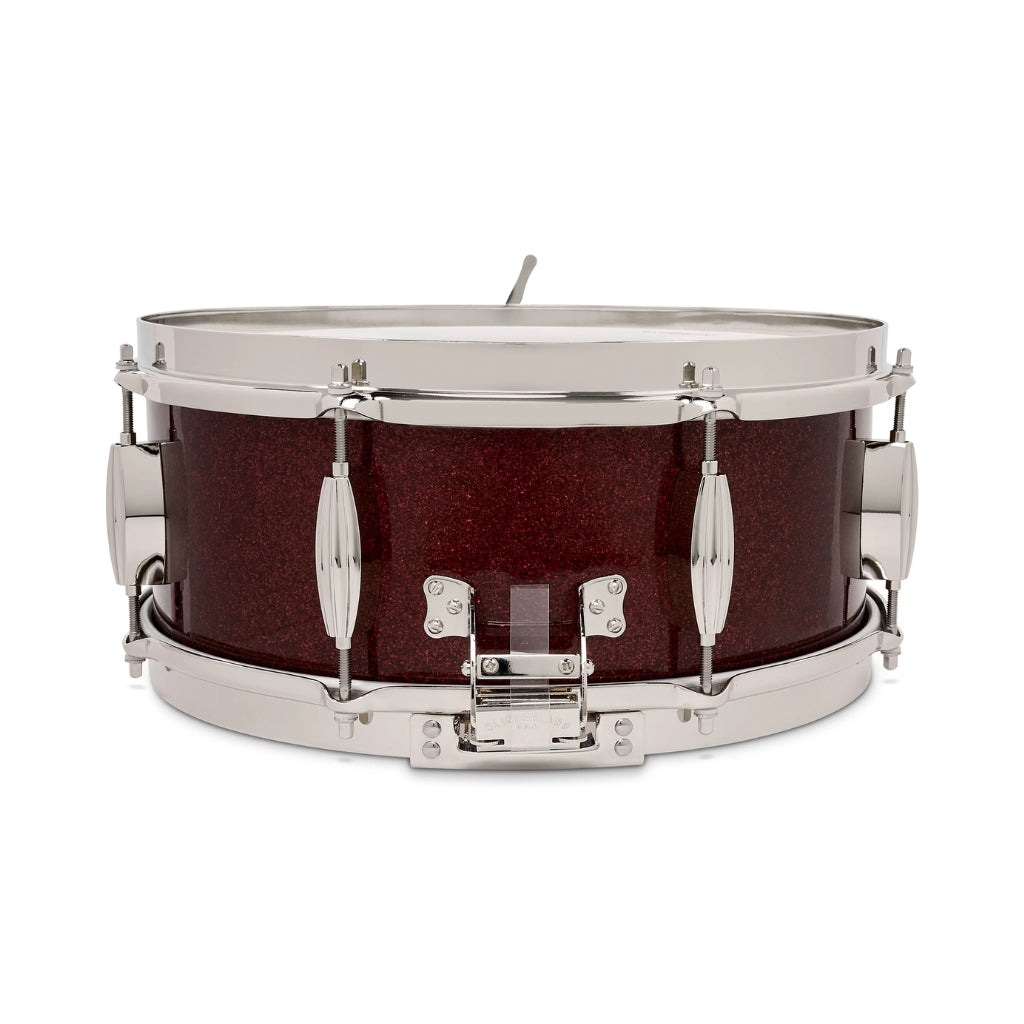 Slingerland - Radio King Solid Maple Snare Drum - 5.5 x 14 inches, Maroon Glass