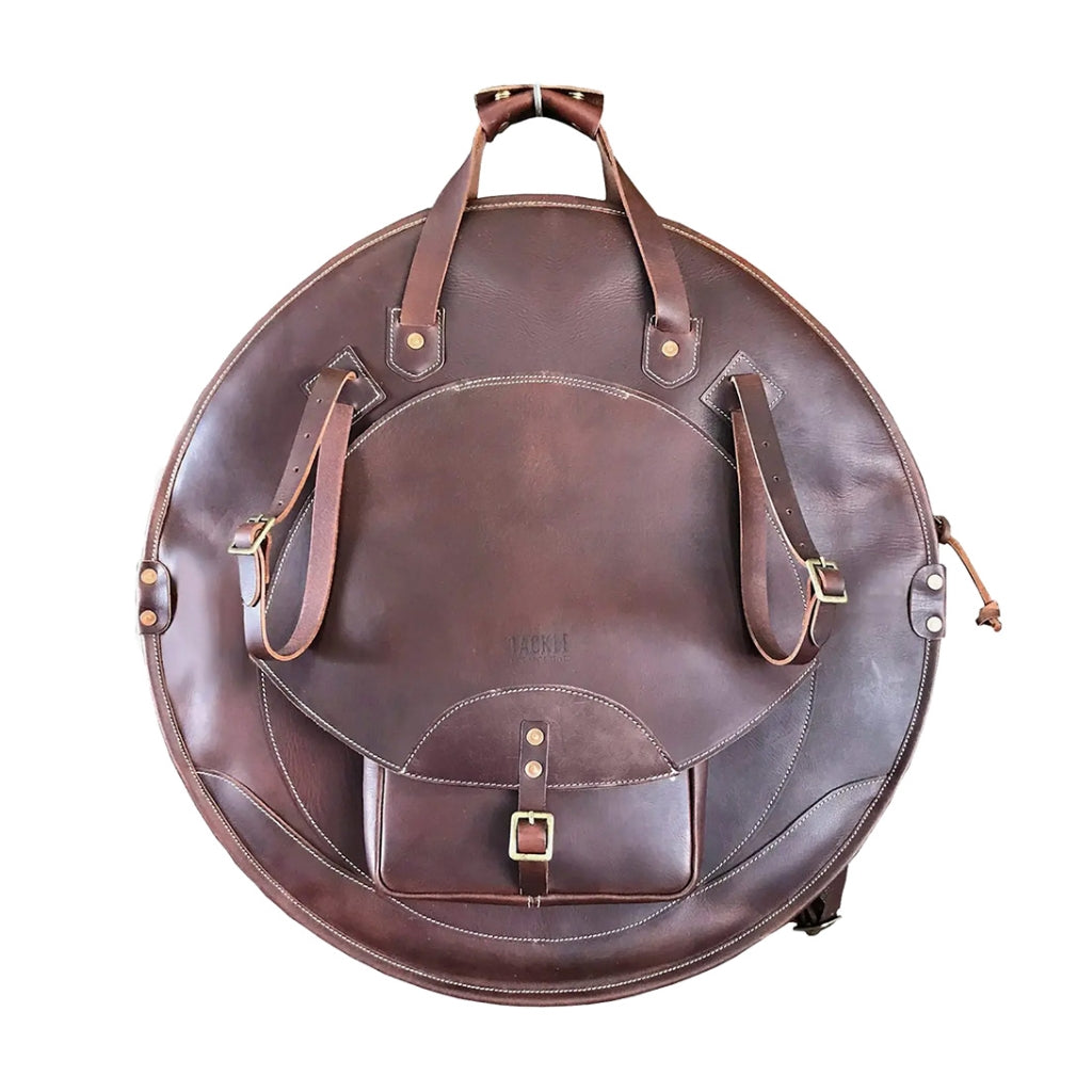 Tackle - Backpack Cymbal Bag - 24 inch, Brown Leather
