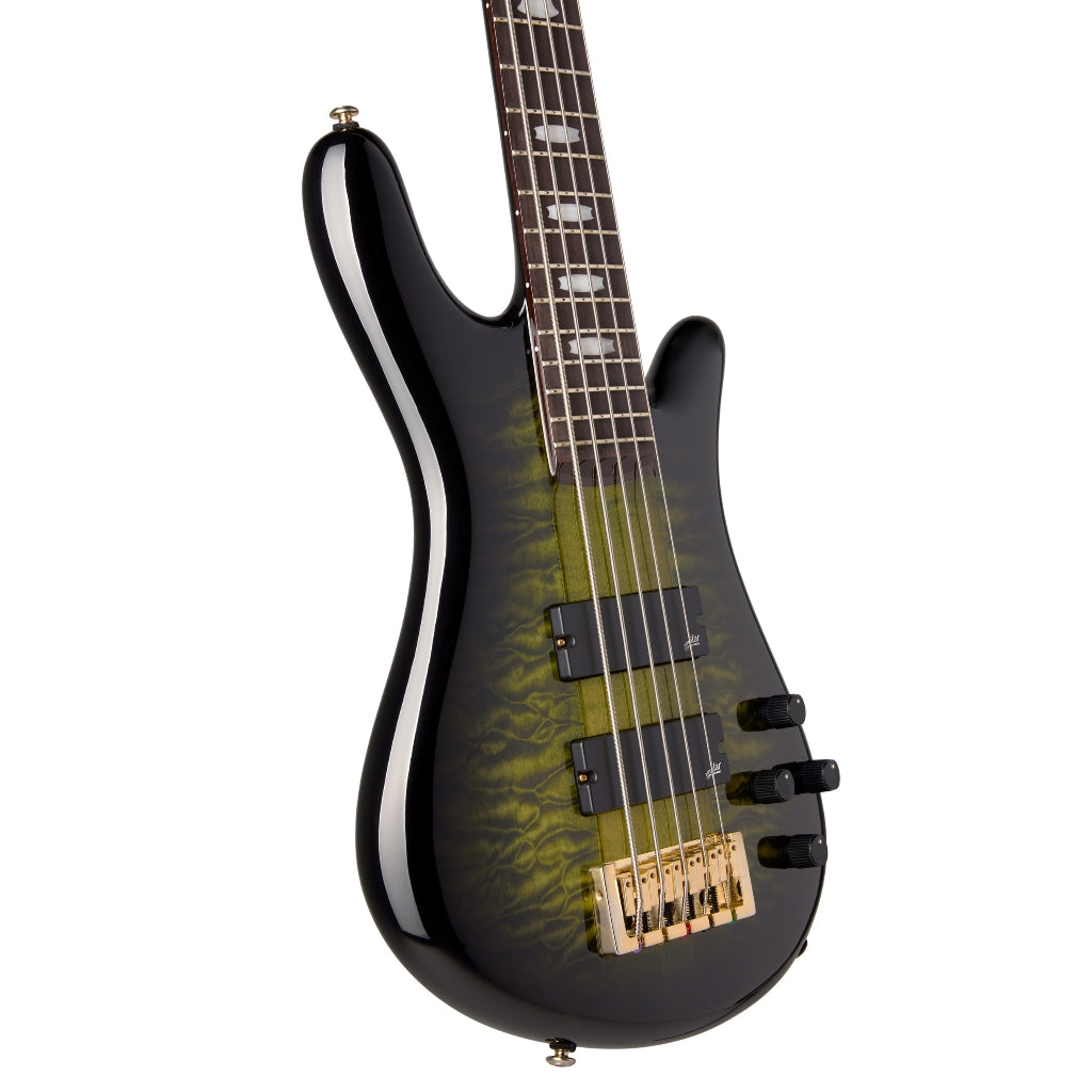 Spector - Icon NS-5 Neck Through Electric Bass Guitar - Haunted Moss