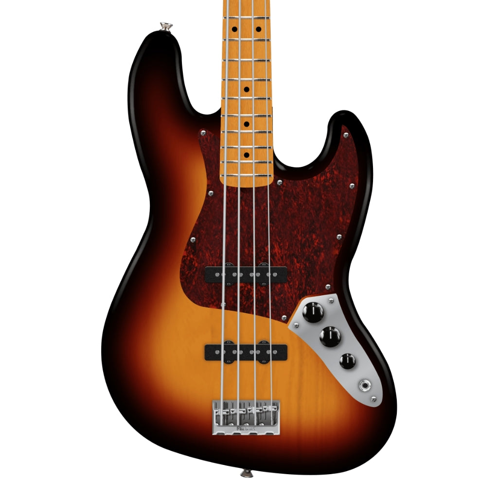 Fender American Professional Jazz Bass Guitar - 3-Color Sunburst, Maple Fingerboard