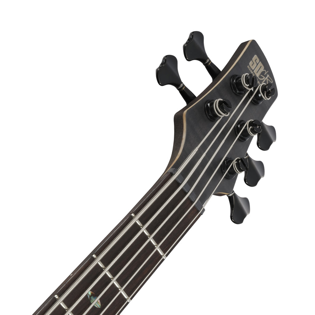 Ibanez SR1455DW Premium 5-String Bass - Transparent Gray Flat