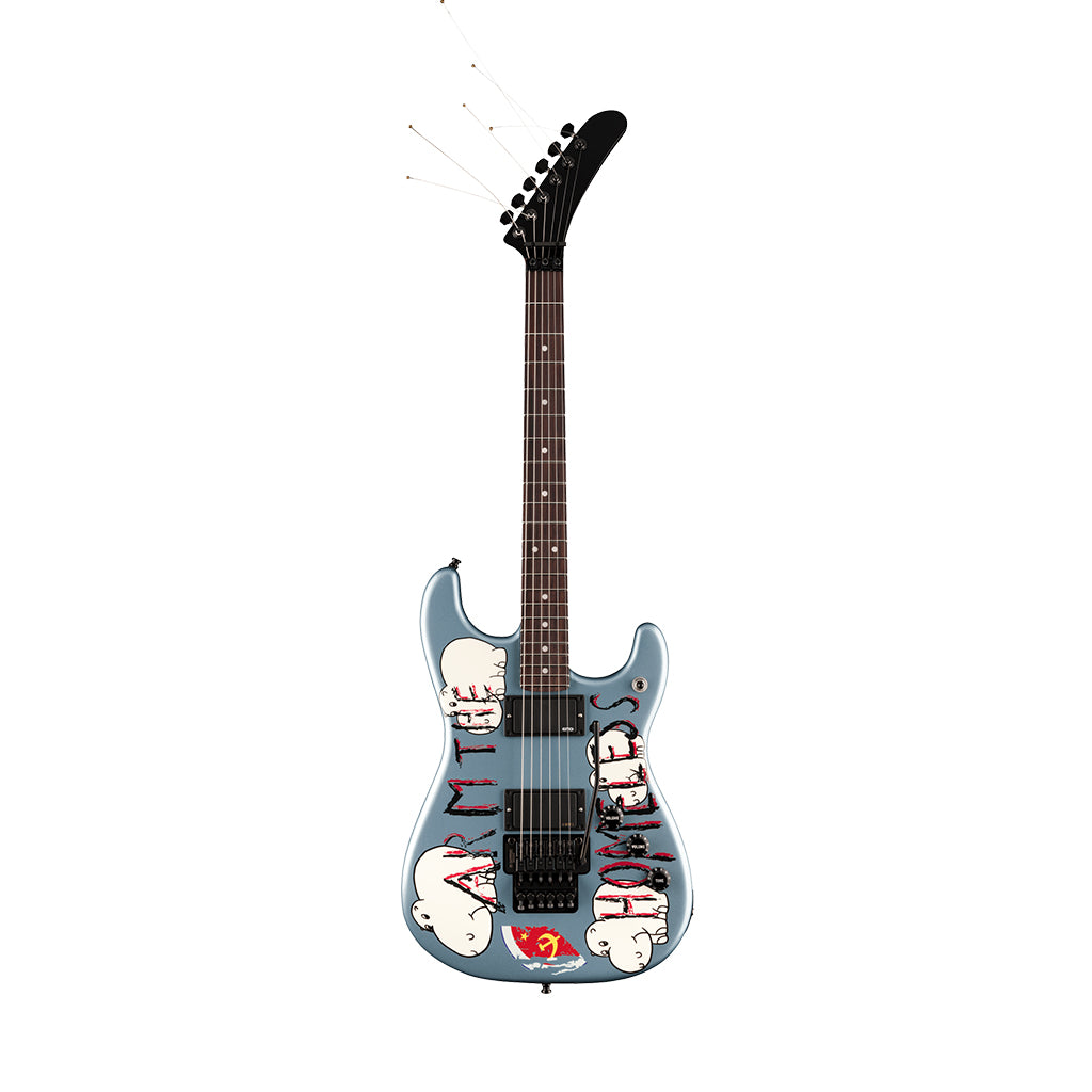 Fender Tom Morello Signature "Arm The Homeless" Electric Guitar - Blue Ice Metallic