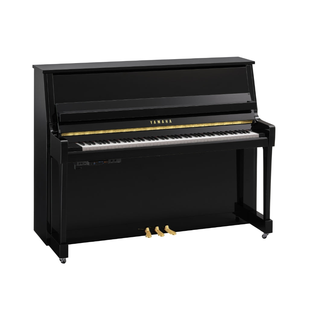 Yamaha - B20 TC3 116cm TransAcoustic Upright Piano - Polished Ebony
