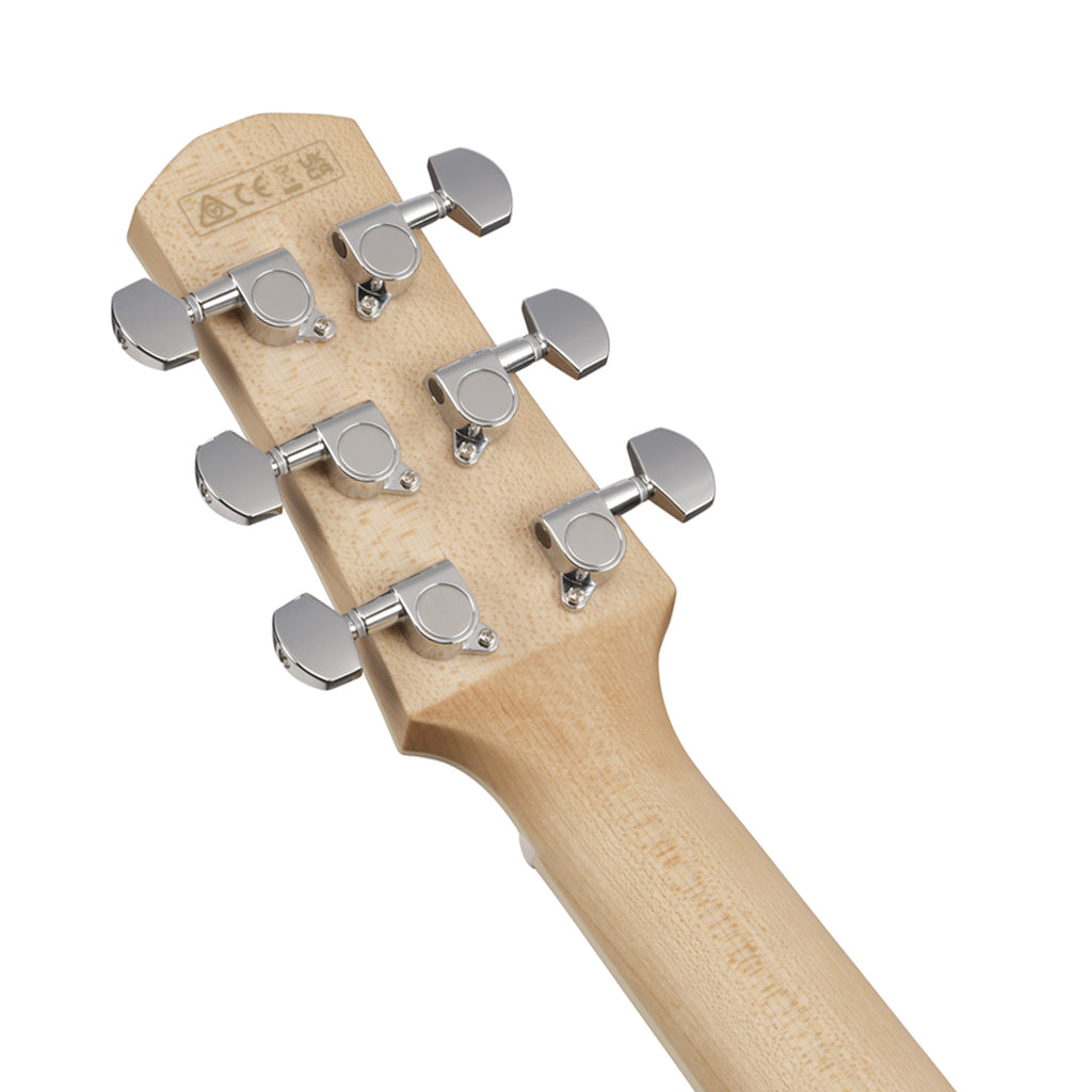 Ibanez AAM370M2E Auditorium Acoustic/Electric Guitar - Transparent Antique White Ice Blue Open Pore