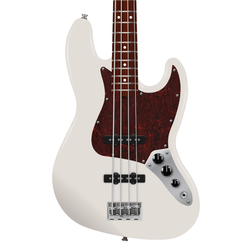 Fender American Professional Jazz Bass Guitar - Olympic White, Rosewood Fingerboard