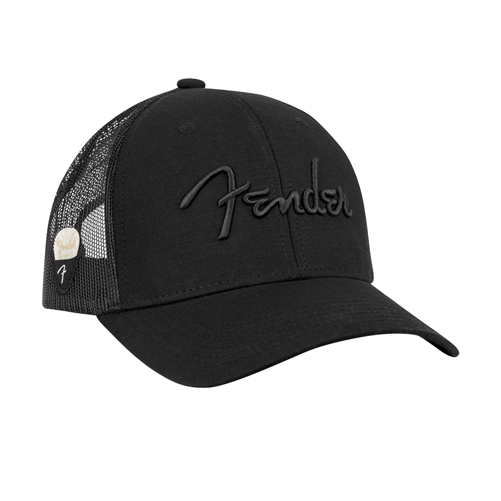 Fender Snap Back Pick Holder Hat Black