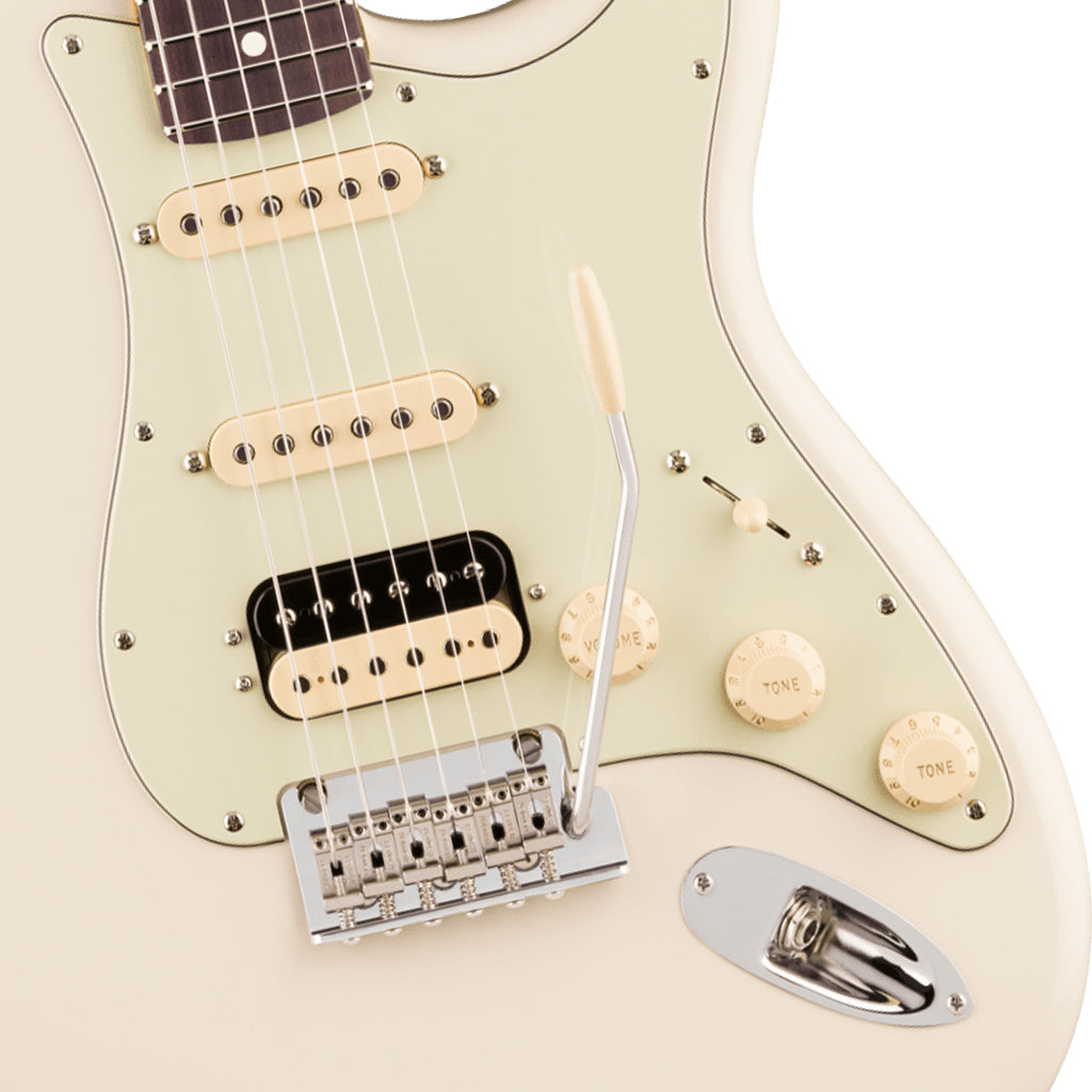 Fender American Professional Stratocaster HSS Rosewood Electric Guitar - Olympic White