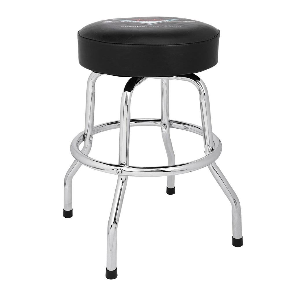 Fender Custom Shop Chevron Logo Barstool in Black - 24 Inch