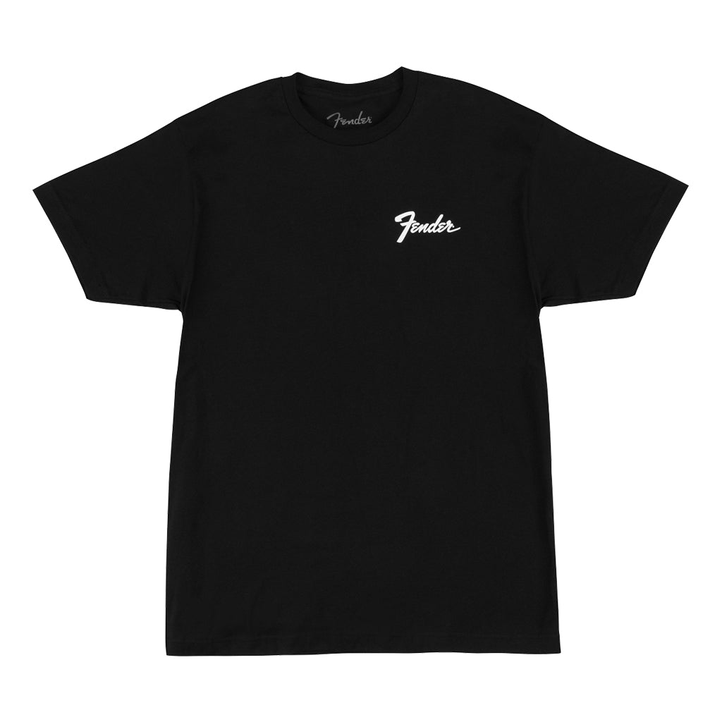 Fender Transition Logo Black Tee in XXL