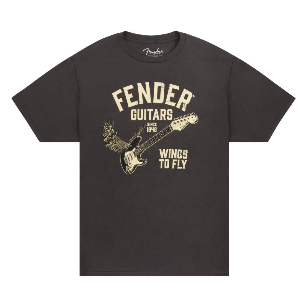 Fender - Wings To Fly T-Shirt - Vintage Black, M
