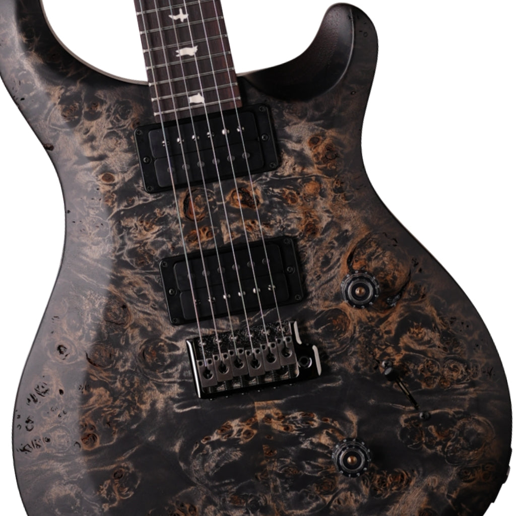 PRS Limited Edition Wood Library Select S2 Custom 24 Poplar Burl Electric Guitar - Charcoal Burst