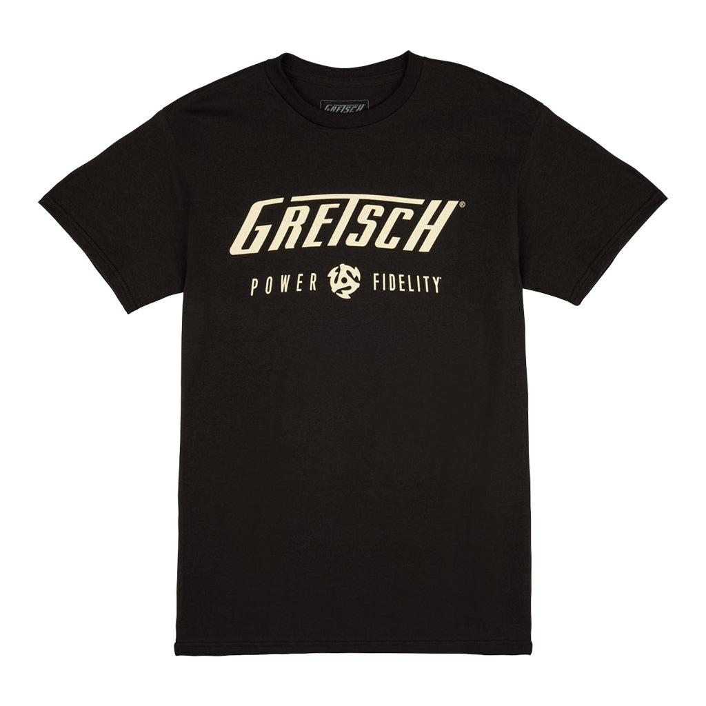 Gretsch Power &amp; Fidelity Logo T Shirt Black XL