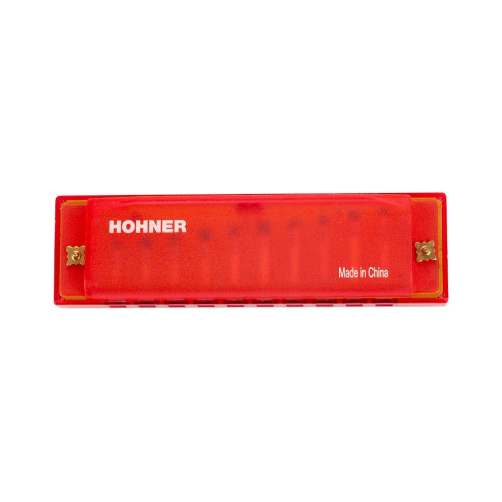 Hohner Translucent Harp Harmonica - C/Red back