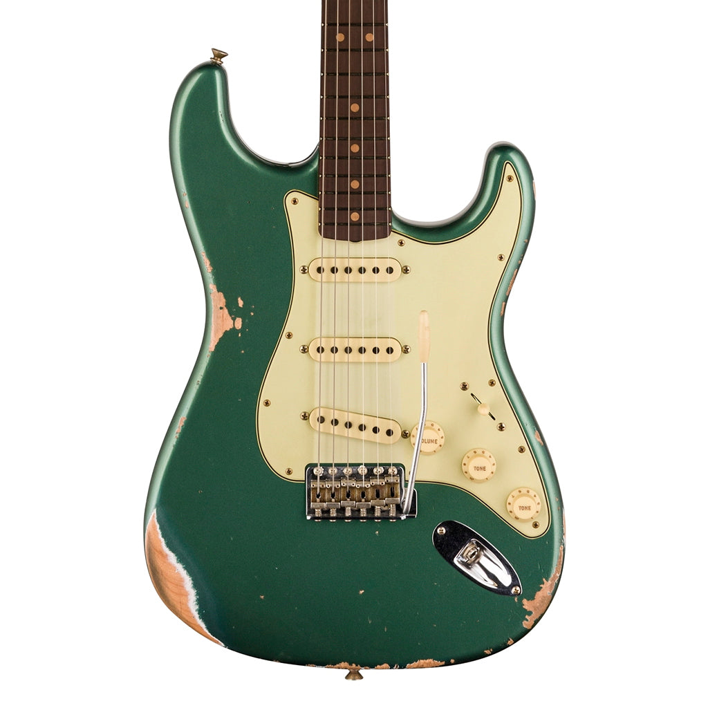 Fender Custom Shop Limited Edition 64 L Series Stratocaster Heavy Relic Aged Sherwood Green Metallic