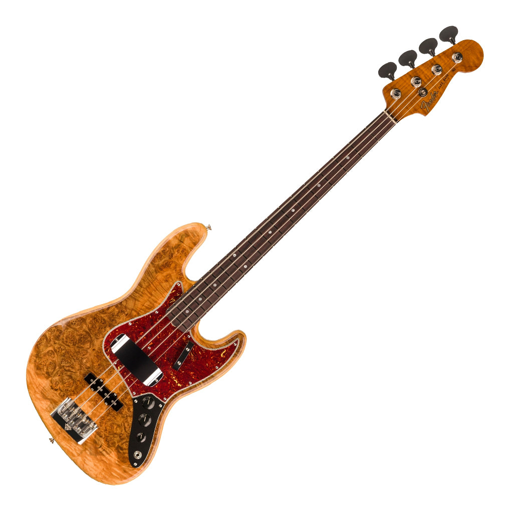 Fender Custom Shop Artisan Maple Burl Jazz Bass NOS Aged Natural