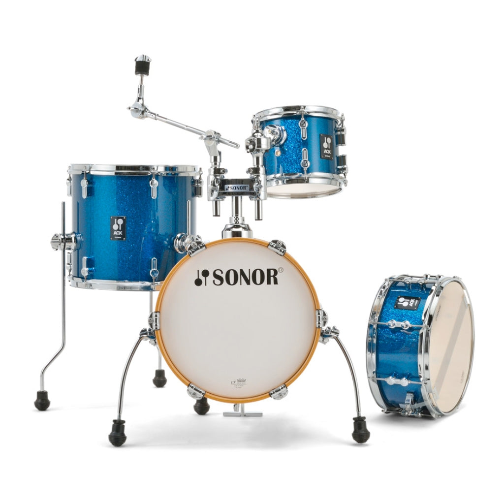 Sonor - AQX Series Micro 4-Piece Shell Pack - Blue Ocean Sparkle