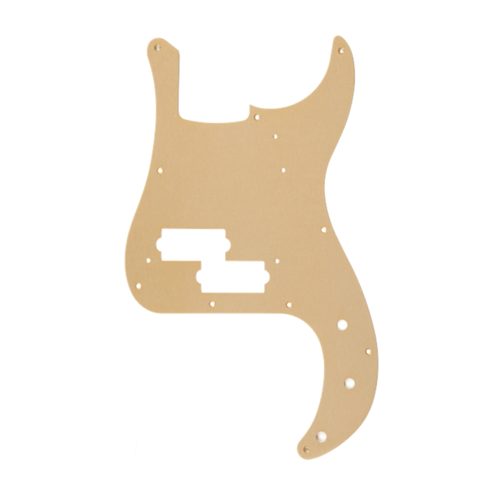 Fender - Pure Vintage Pickguard, '58 P Bass® - 10-Hole Mount, Gold Anodized, Lacquer Finish