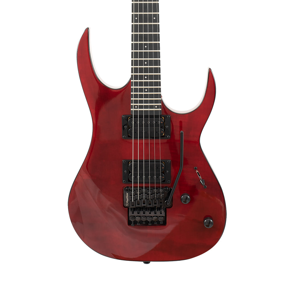 S by Solar SB4.6FRFBR Electric Guitar - Flame Blood Red sky music
