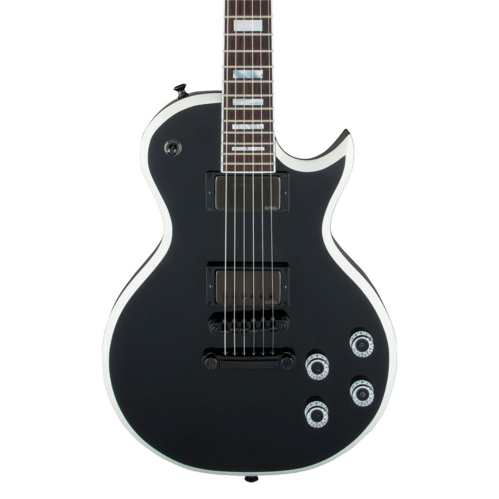 Jackson USA - Signature Marty Friedman MF-1 Electric Guitar - Gloss Black with White Bevels, Rosewood Fingerboard